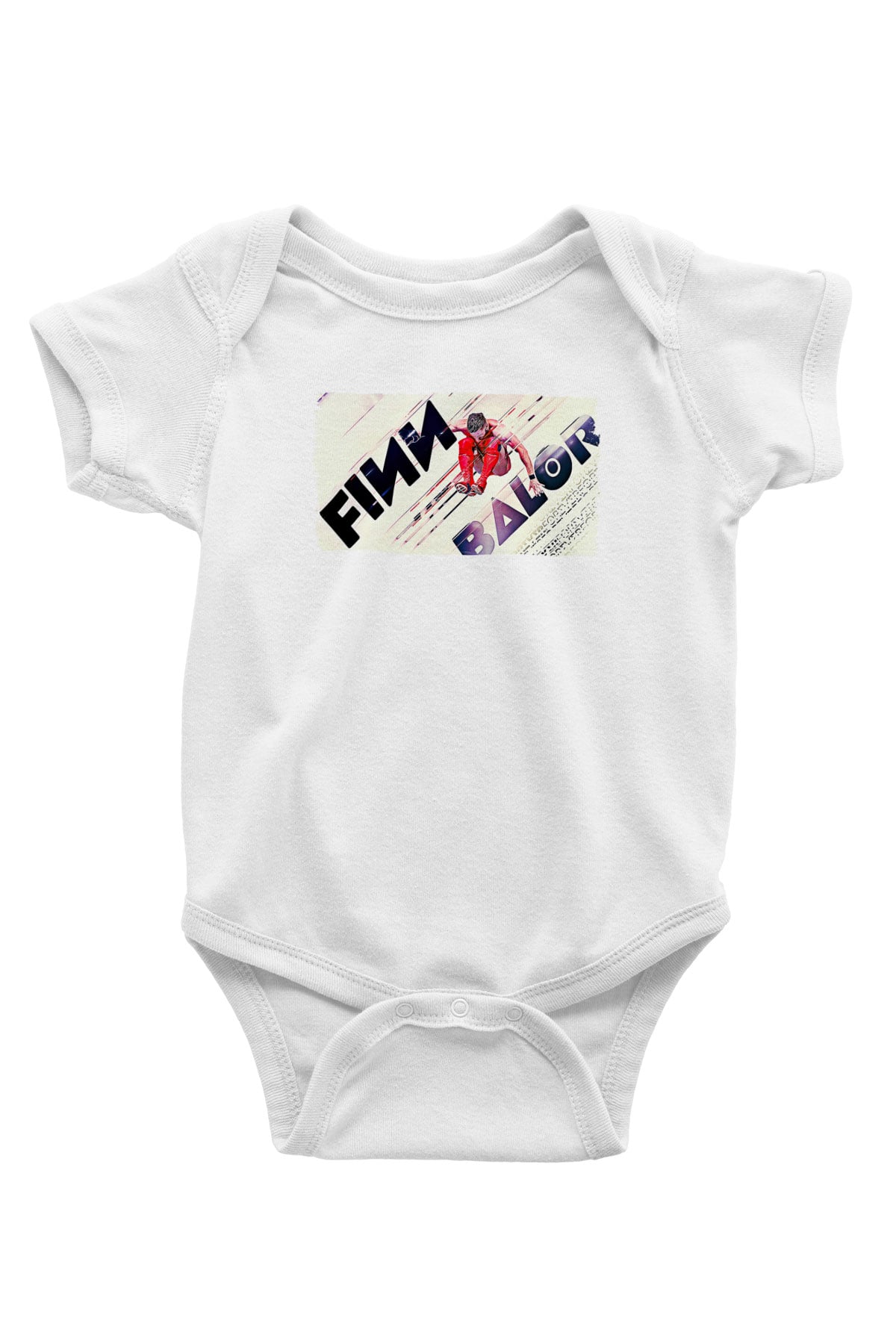 Finn Balor Baskılı Beyaz Unisex Bebek Body - Zıbın