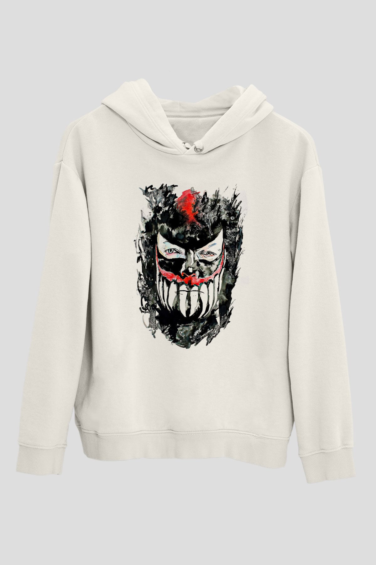 Finn Balor Baskılı Beyaz Unisex Hoodie