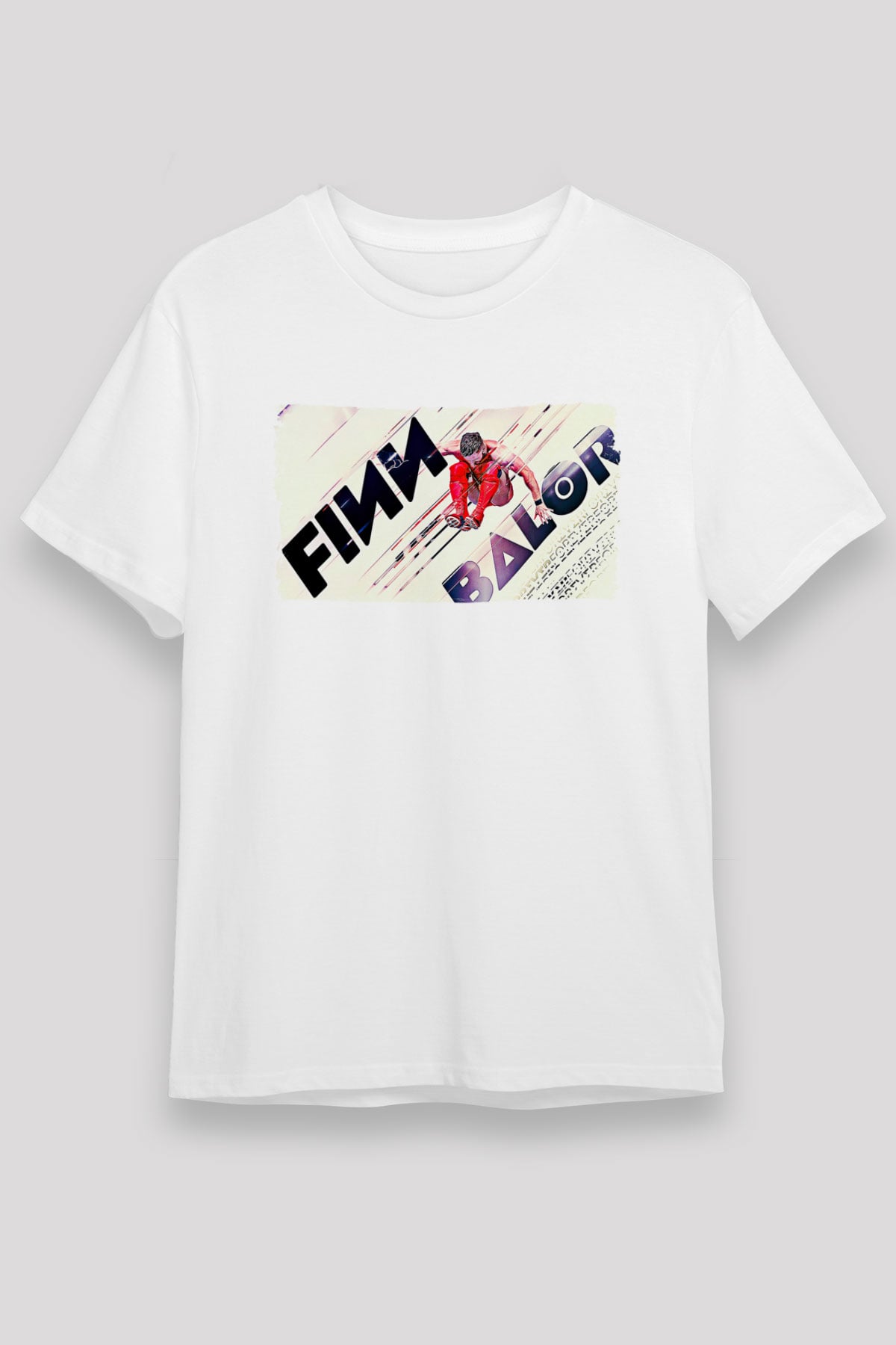 Finn Balor Unisex Baskılı Beyaz Tişört - Tshirt