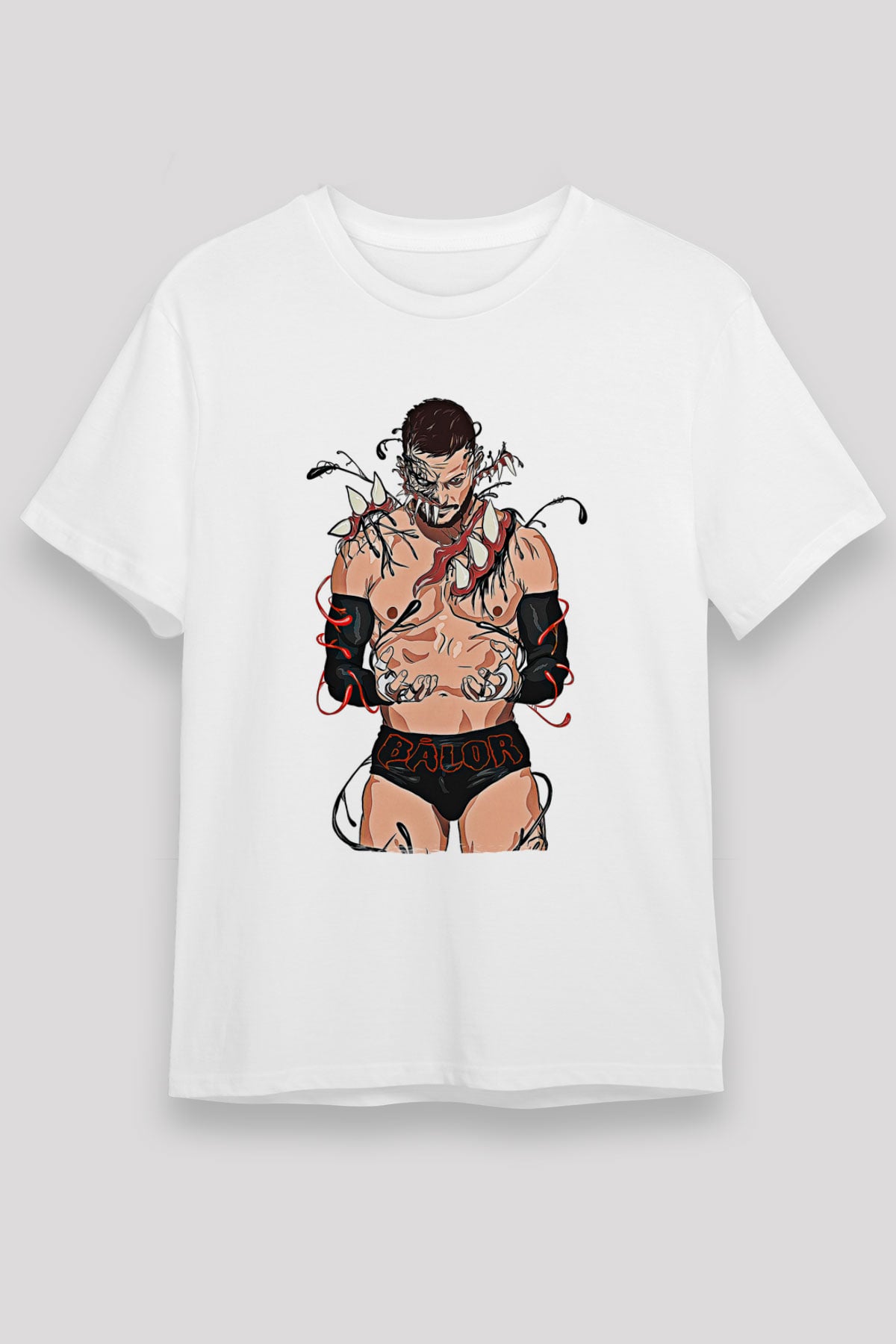 Finn Balor Unisex Baskılı Beyaz Tişört - Tshirt