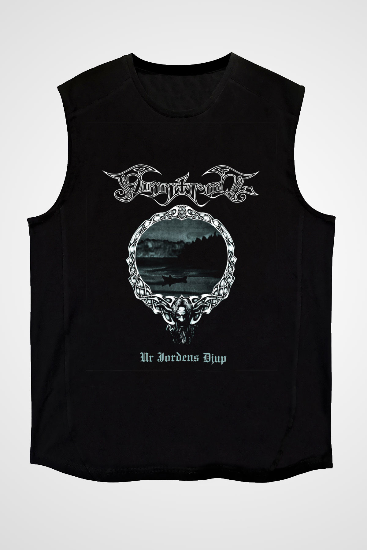 Finntroll Baskılı Unisex Siyah Kolsuz Tişört
