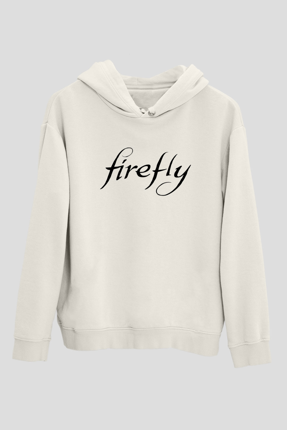 Firefly Beyaz Unisex Kapşonlu Sweatshirt
