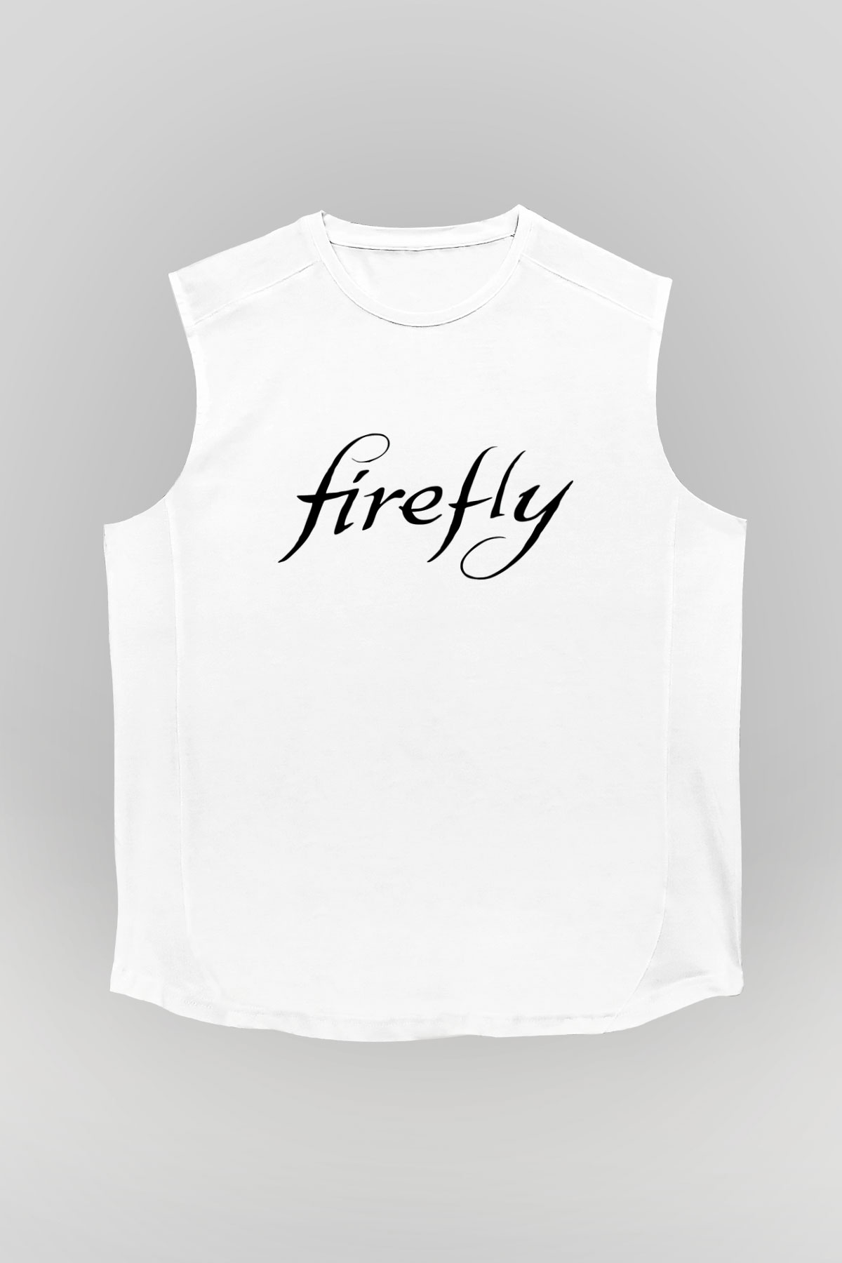 Firefly Beyaz Unisex Kolsuz Tişört