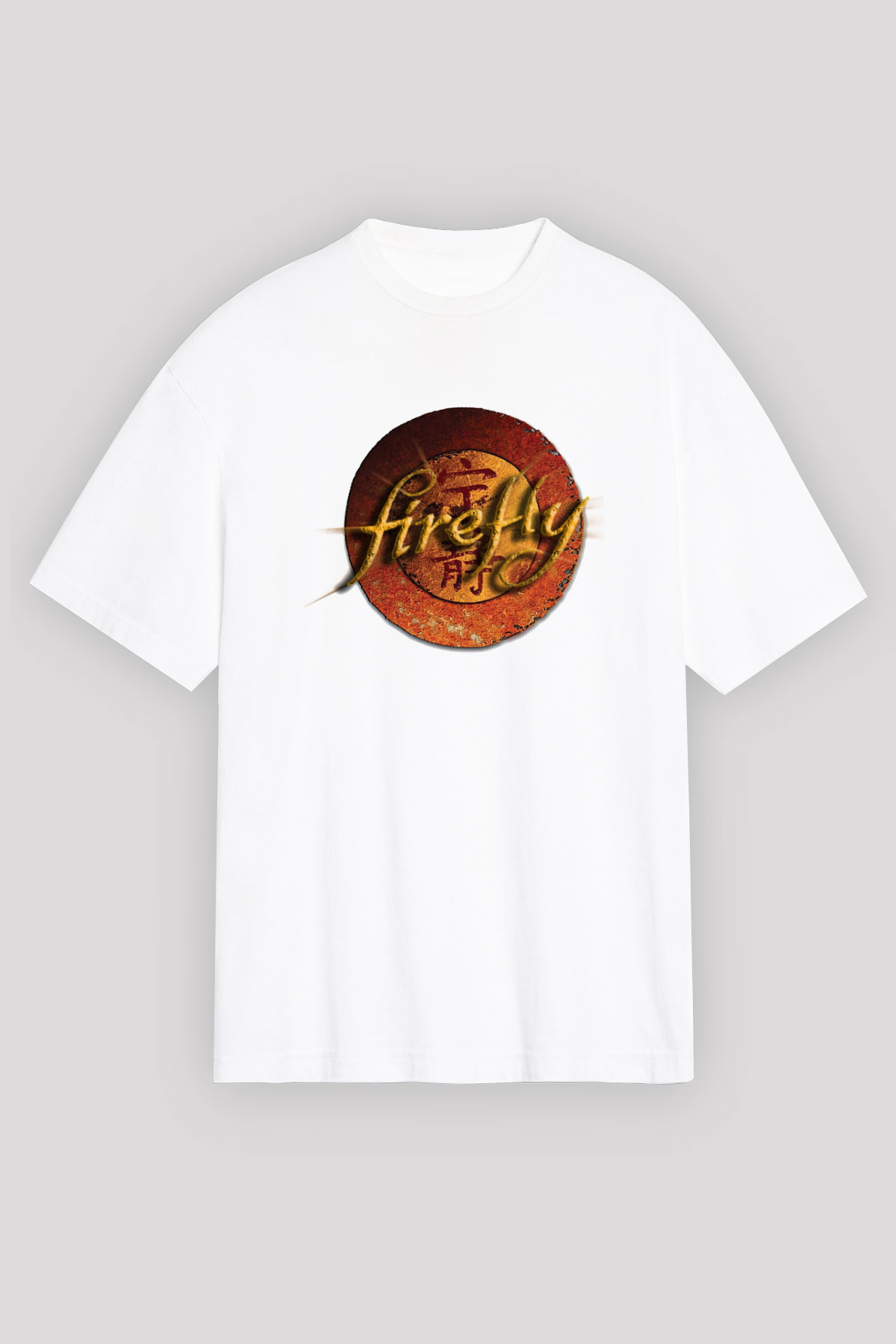 Firefly Beyaz Unisex Oversize Tişört T-Shirt