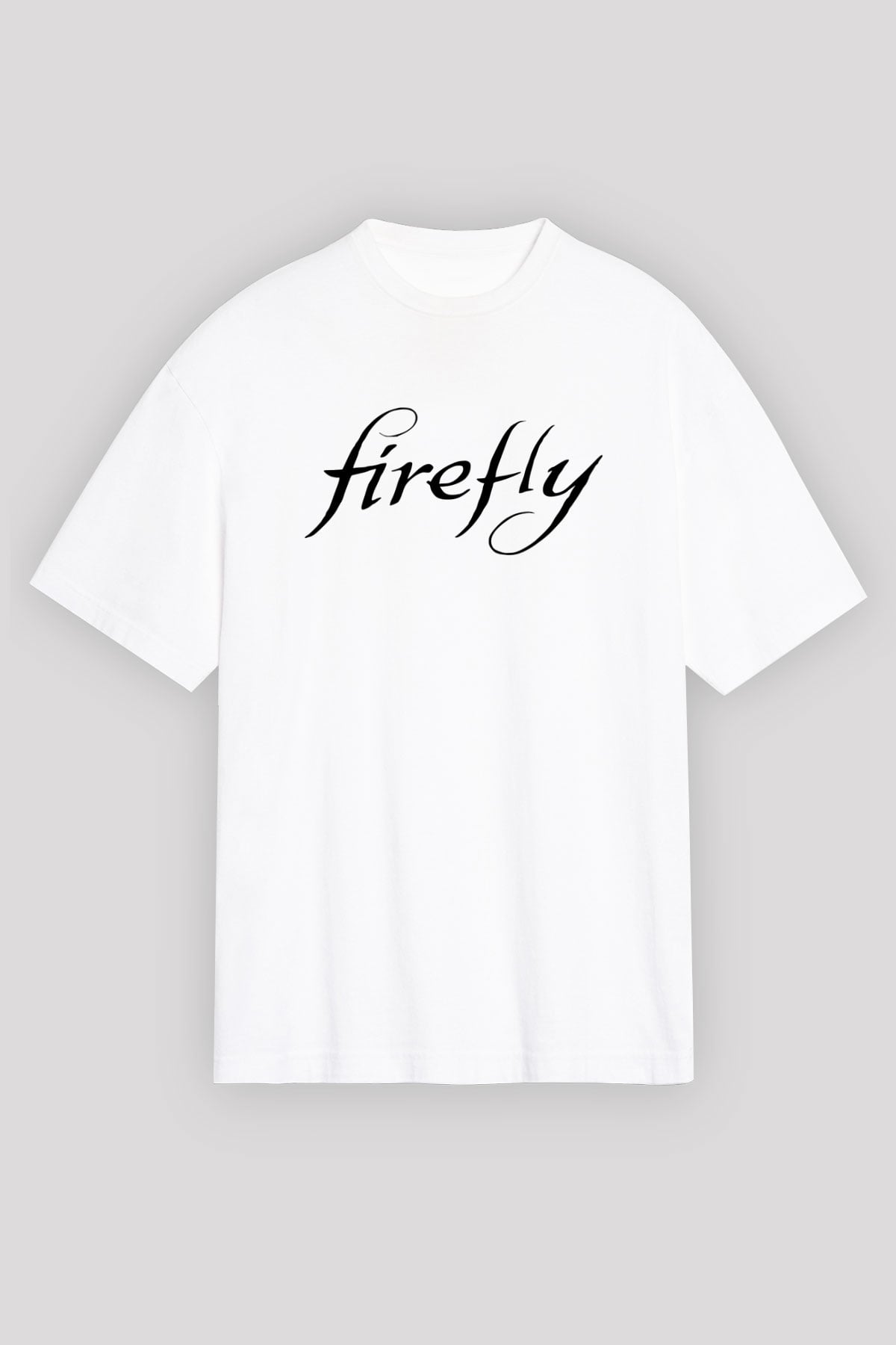 Firefly Beyaz Unisex Oversize Tişört T-Shirt