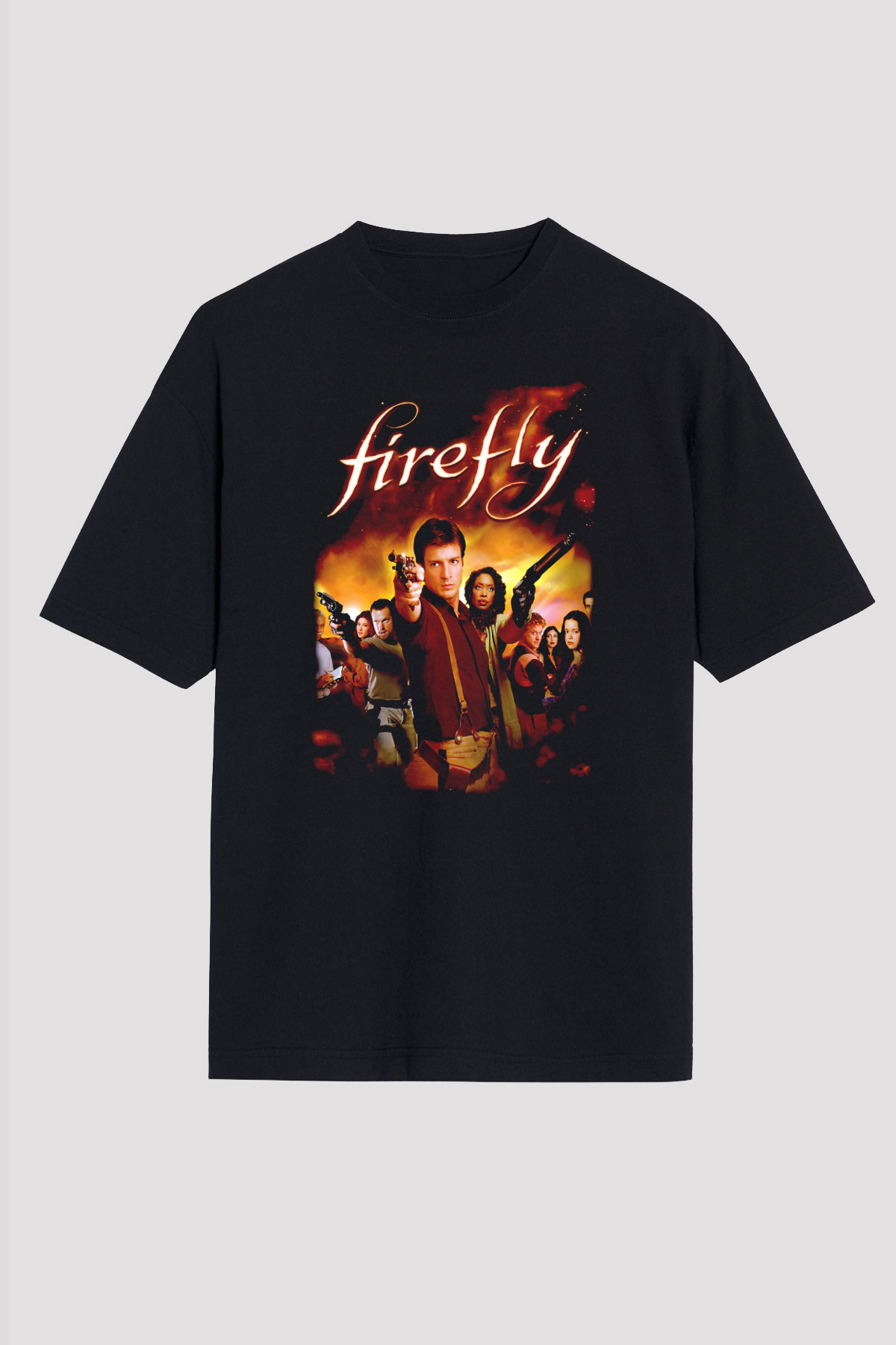Firefly Siyah Unisex Tişört T-Shirt