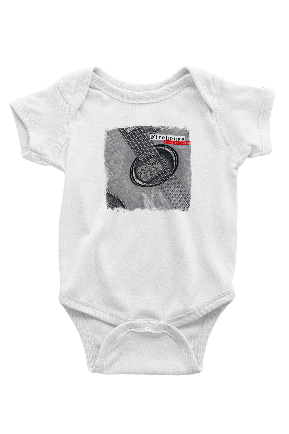FireHouse Baskılı Unisex Beyaz Bebek Body - Zıbın