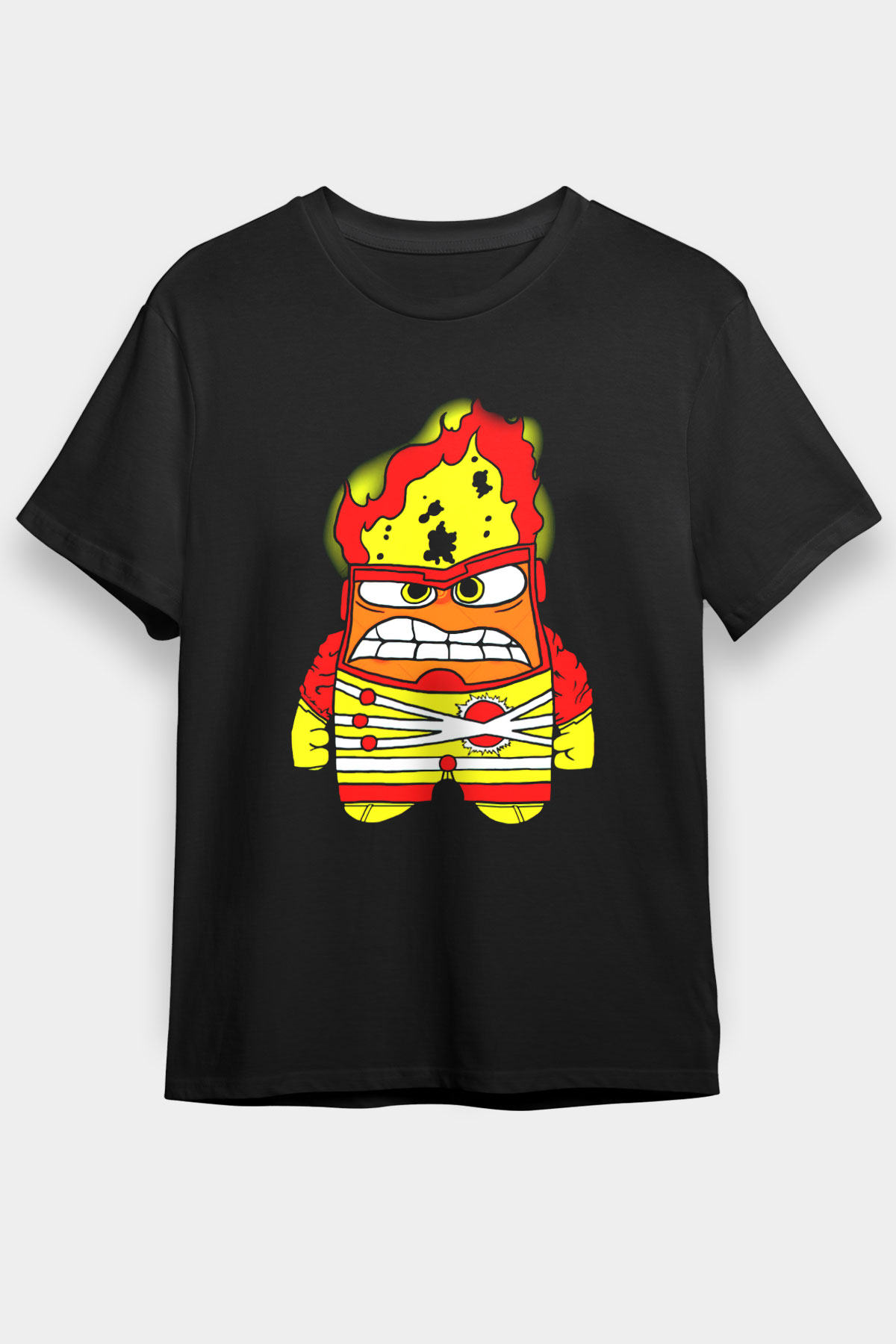 Firestorm Siyah Unisex Graphic Tee - STREETWEAR