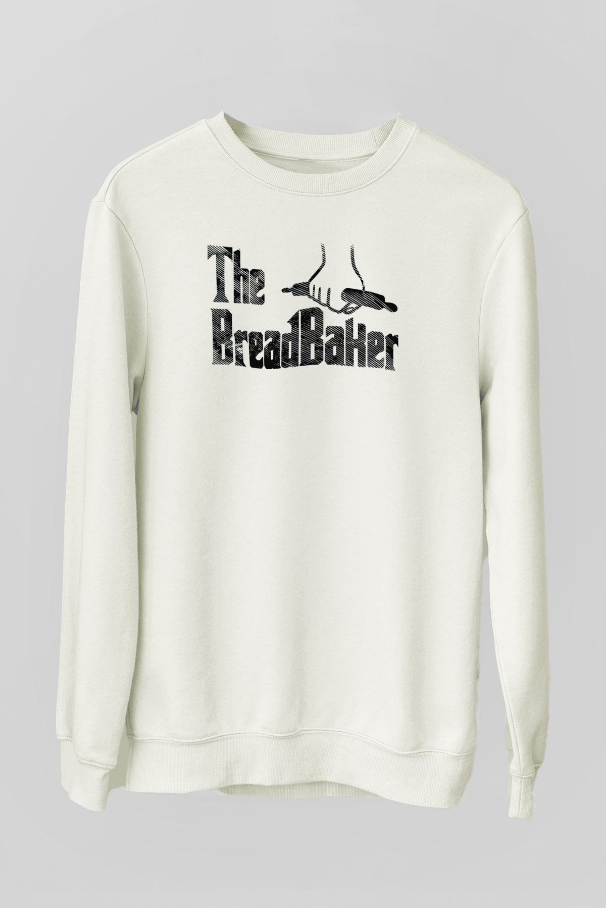 Fırıncı Beyaz Unisex Sweatshirt