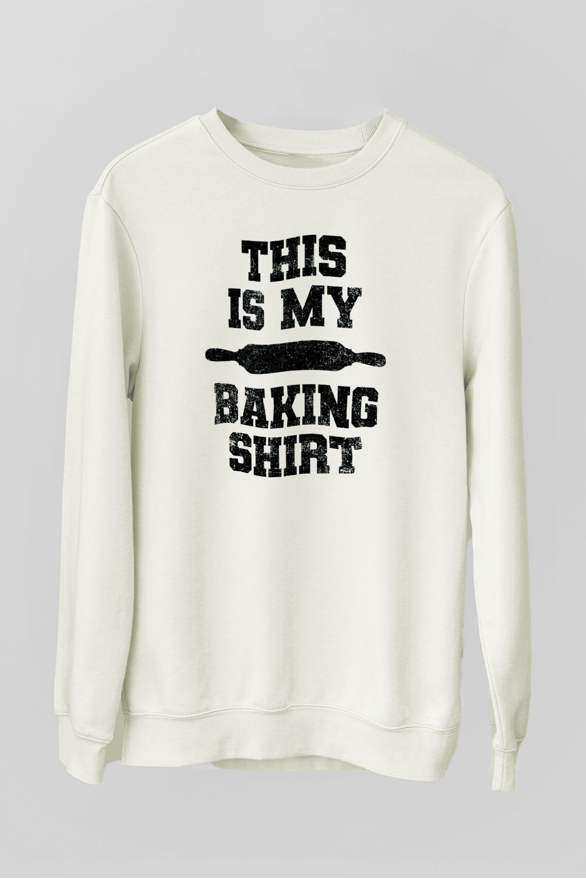 Fırıncı Beyaz Unisex Sweatshirt