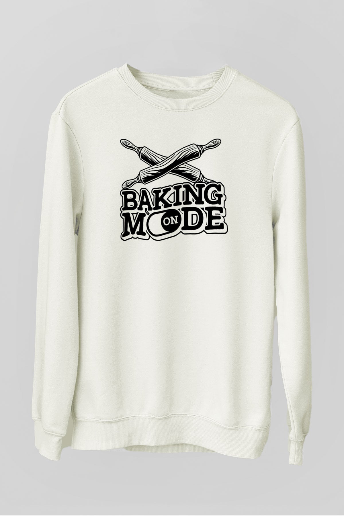 Fırıncı Beyaz Unisex Sweatshirt