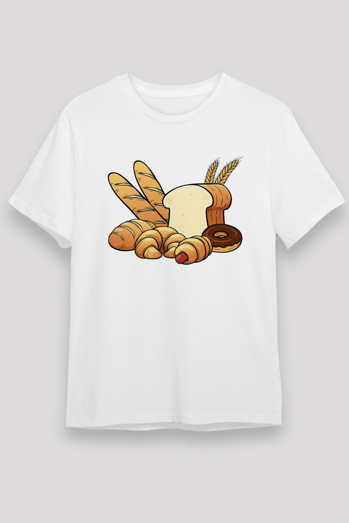 Fırıncı Beyaz Unisex Tişört T-Shirt - TişörtFabrikası