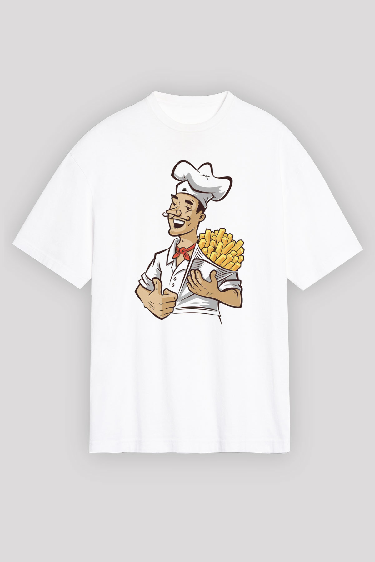 Fırıncı Beyaz Unisex Tişört T-Shirt - TişörtFabrikası