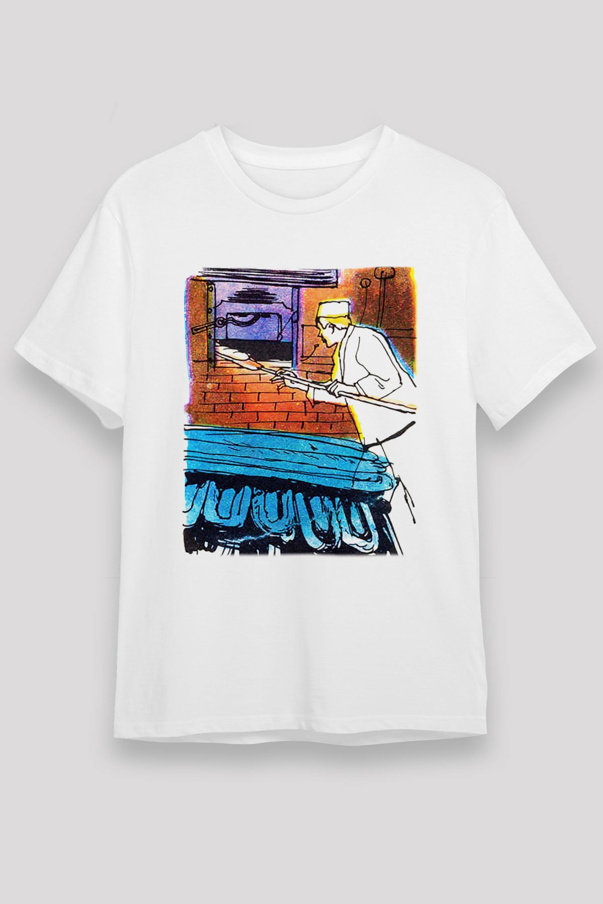 Fırıncı Beyaz Unisex Tişört T-Shirt - TişörtFabrikası