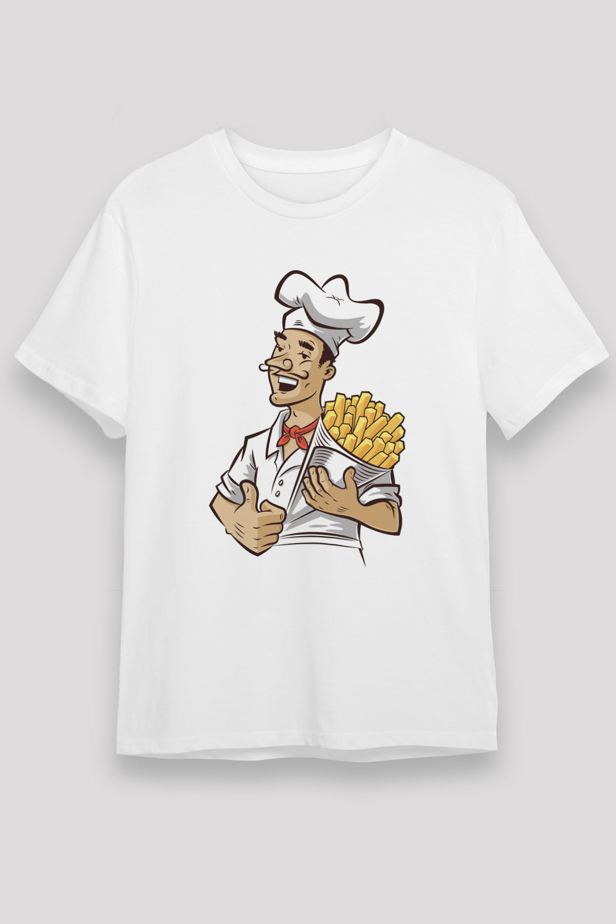 Fırıncı Beyaz Unisex Tişört T-Shirt - TişörtFabrikası