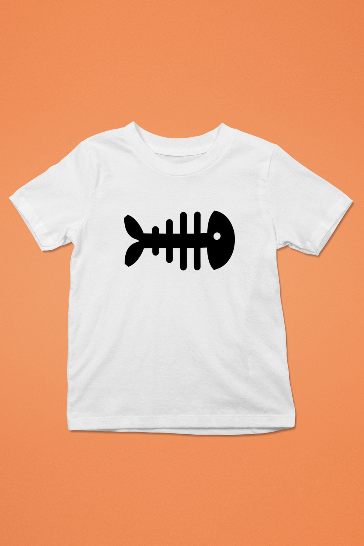 Fishbone Beyaz Unisex Çocuk Tişört