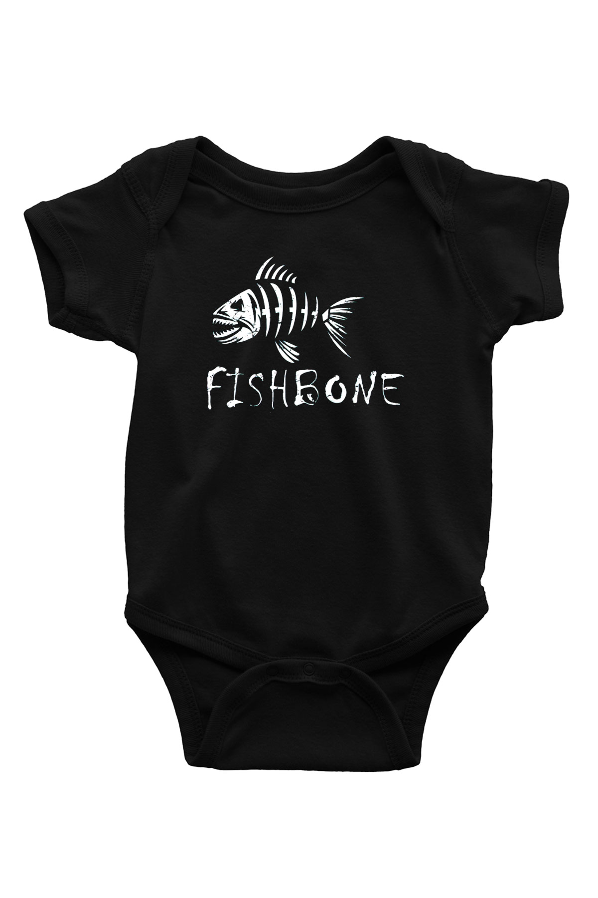 Fishbone Siyah Bebek Body - Zıbın