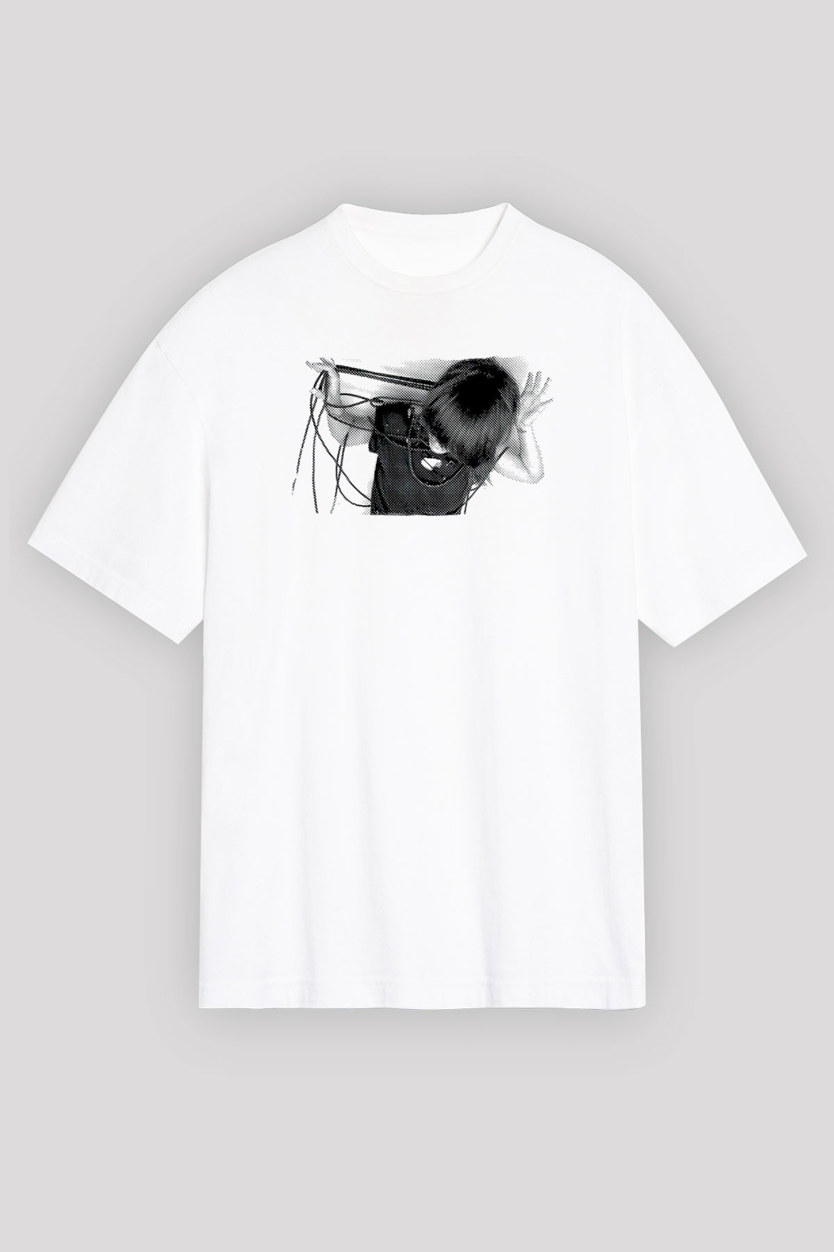 Fit For Rivals Baskılı Beyaz Unisex Oversize Tişört - Tshirt