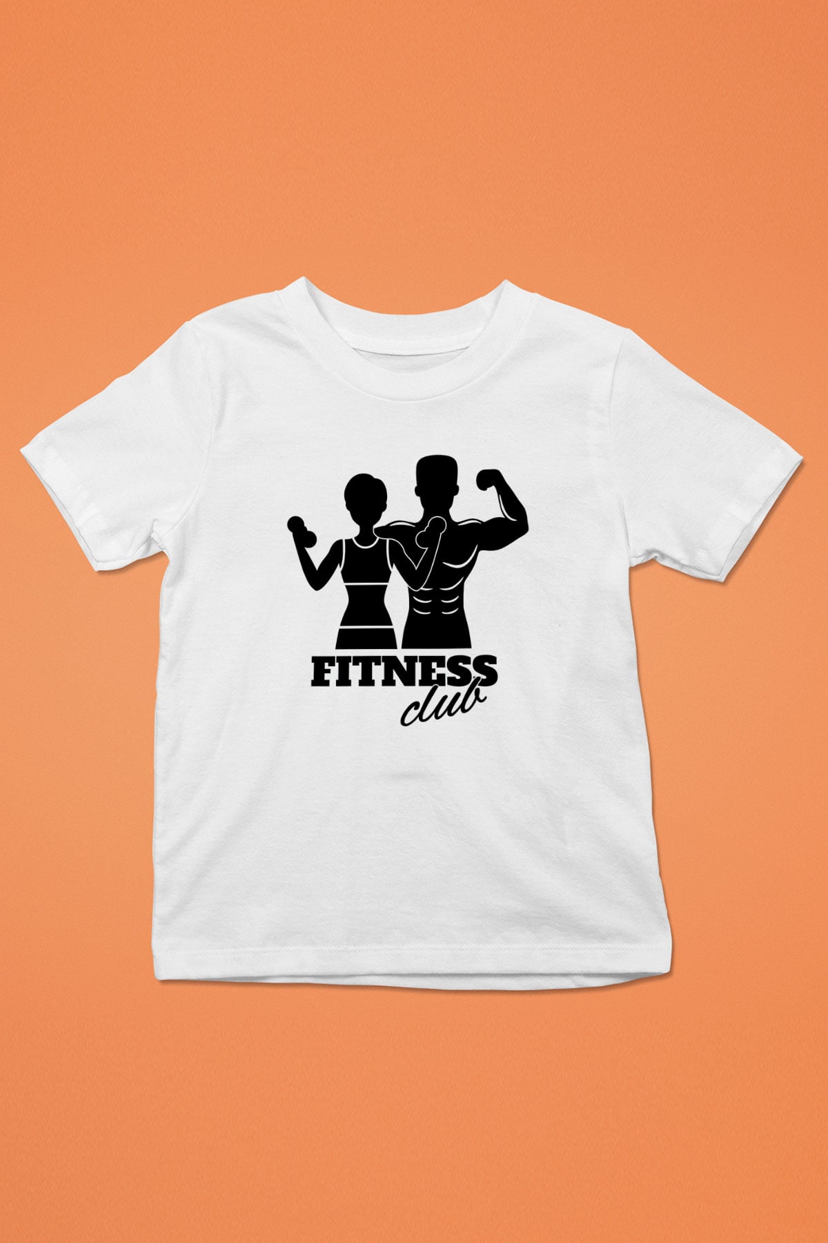 Fitness Beyaz Unisex Çocuk Tişört