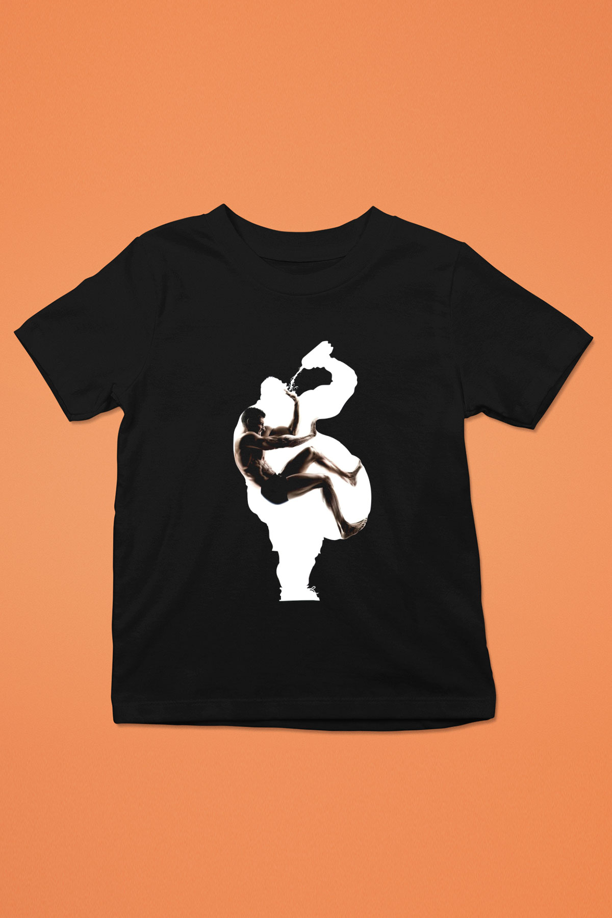 Fitness Siyah Unisex Çocuk Tişört