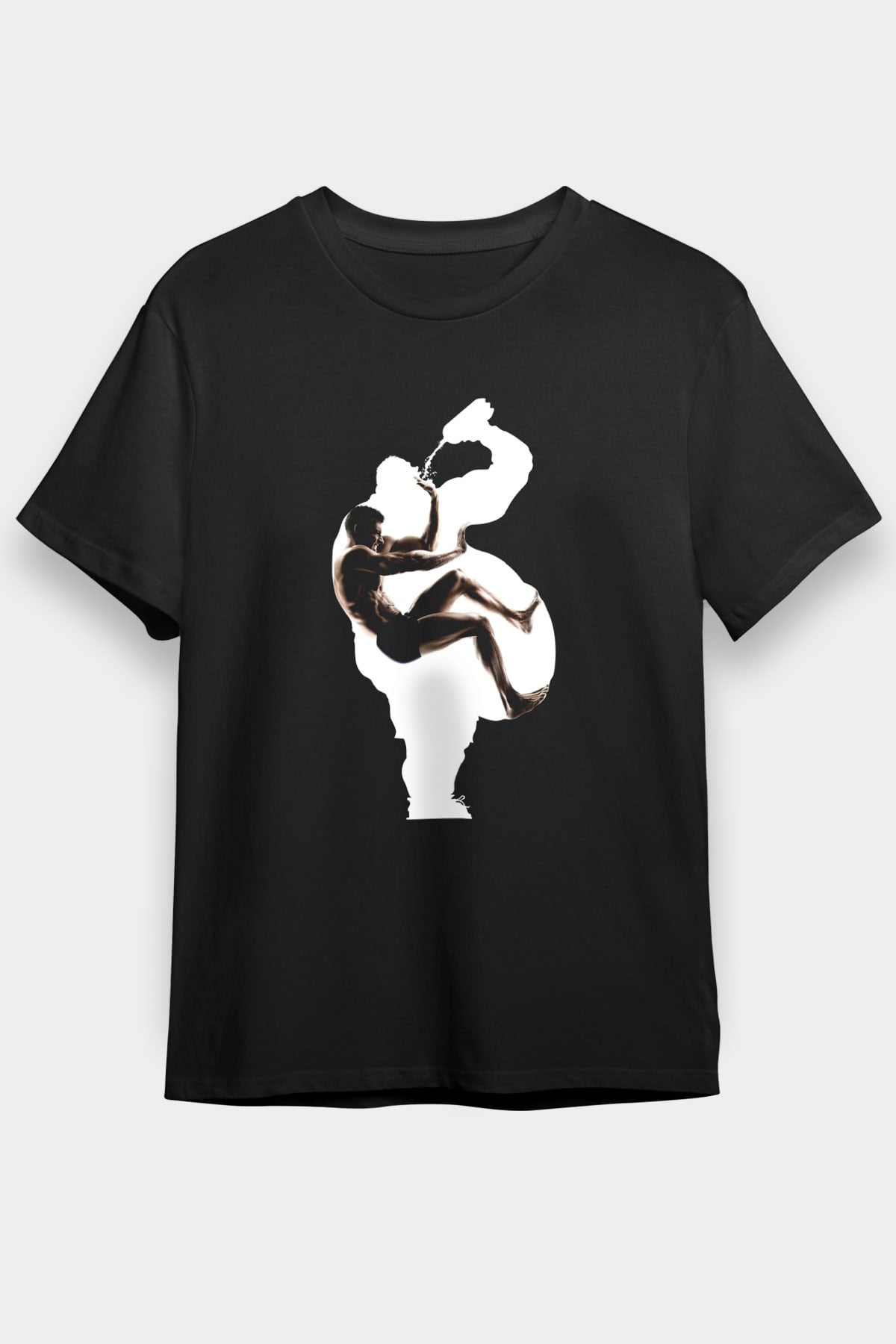 Fitness Siyah Unisex Tişört T-Shirt - TişörtFabrikası