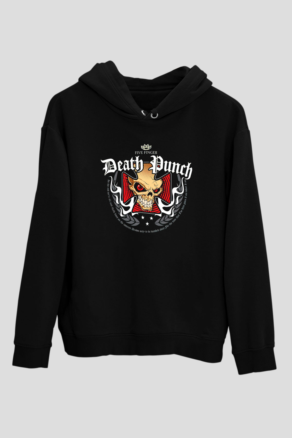 Five Finger Death Punch Siyah Unisex Hoodie