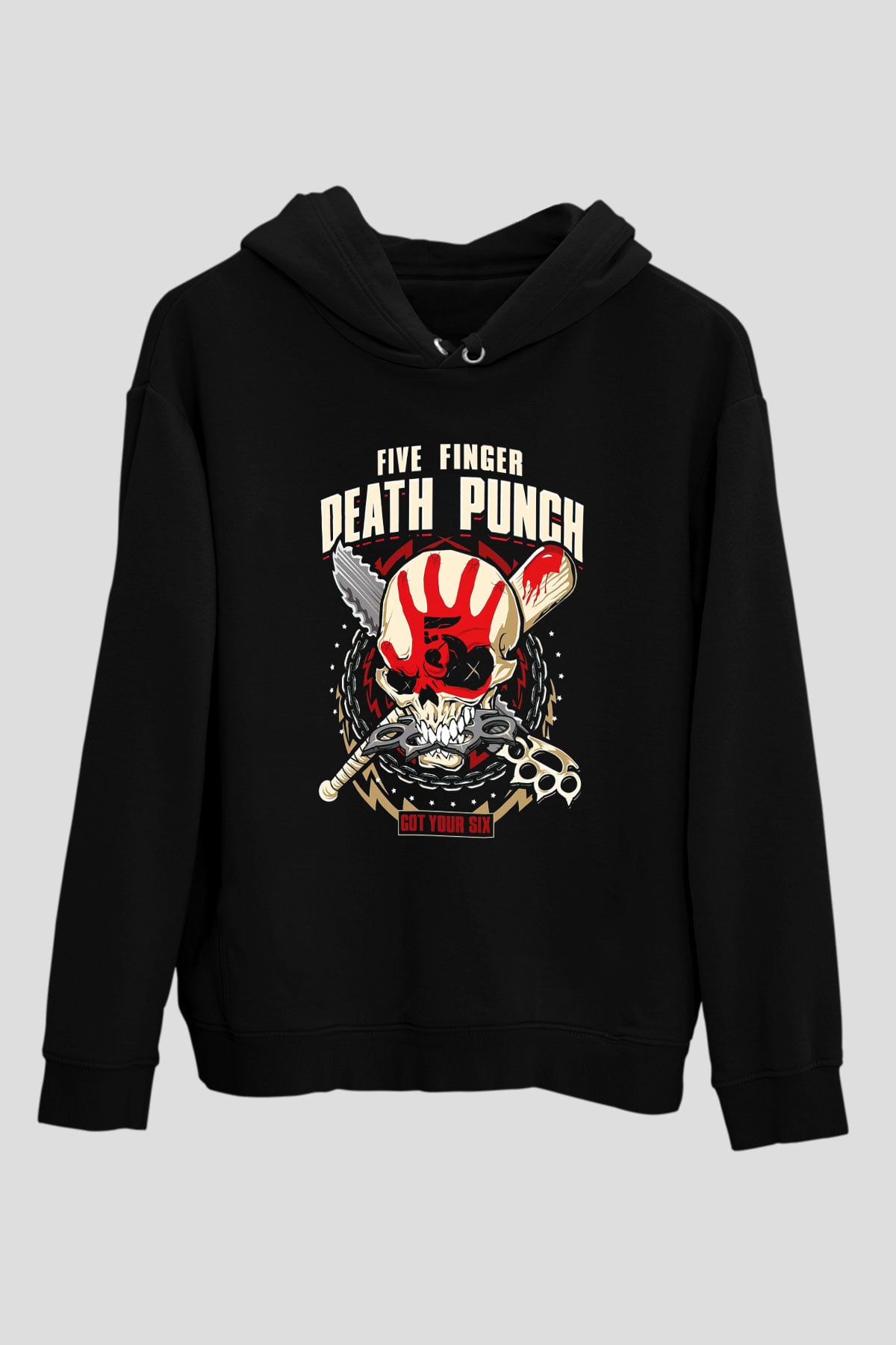 Five Finger Death Punch Siyah Unisex Hoodie