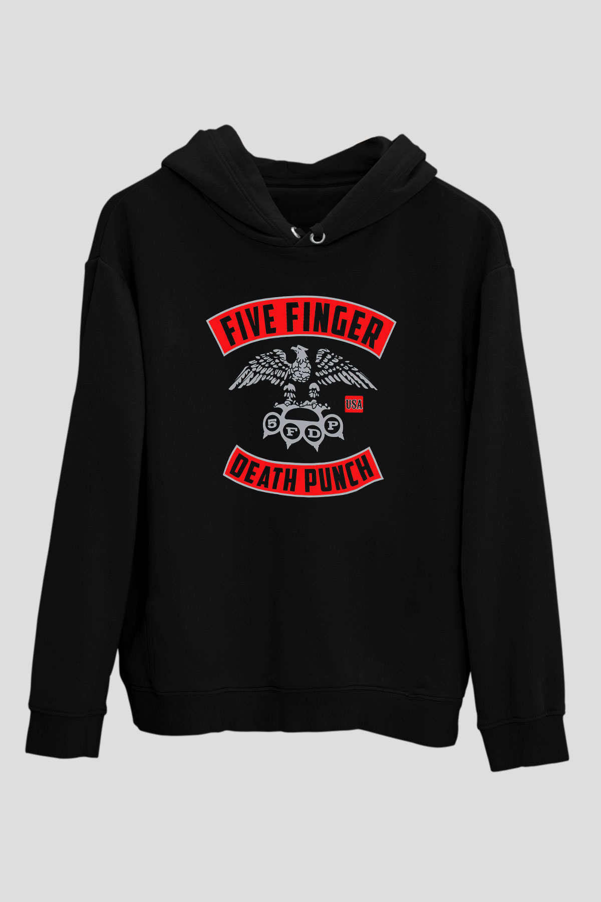 Five Finger Death Punch Siyah Unisex Hoodie