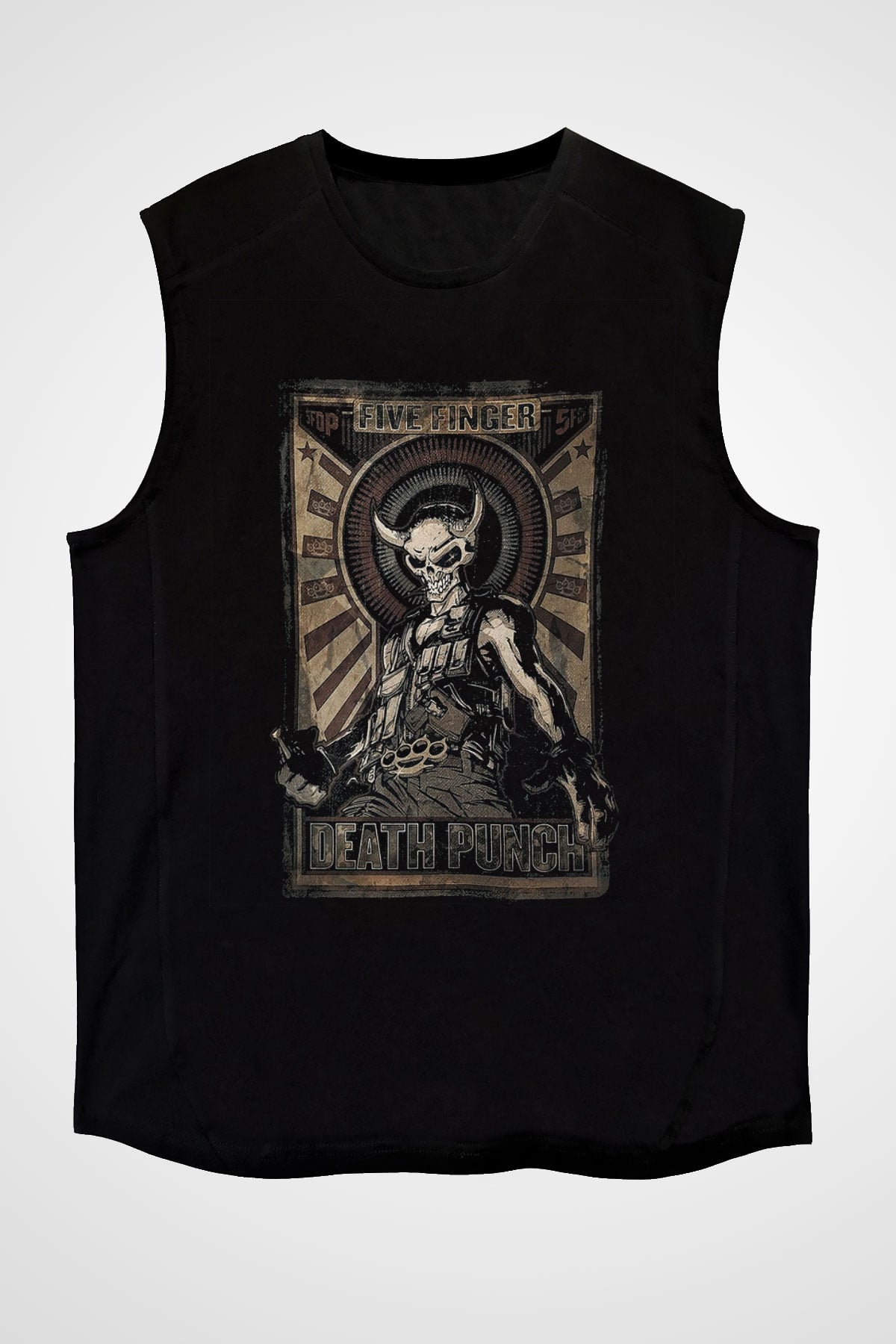 Five Finger Death Punch Siyah Unisex Kolsuz Tişört