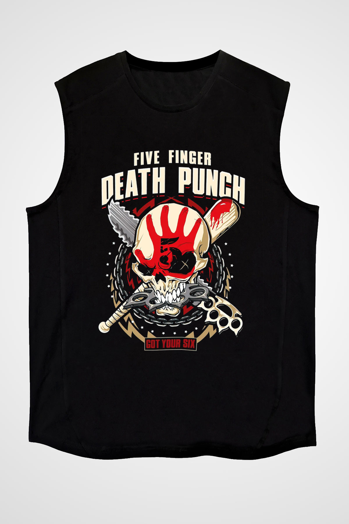 Five Finger Death Punch Siyah Unisex Kolsuz Tişört