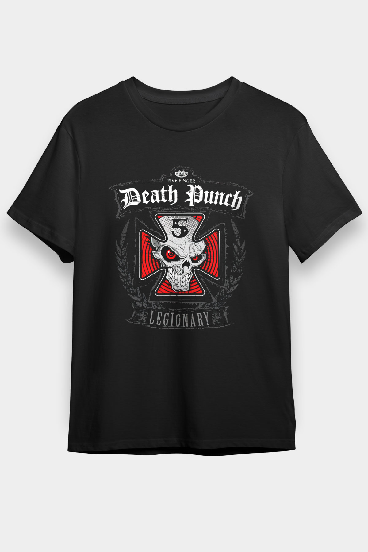 Five Finger Death Punch Black Unisex Tee - STREETWEAR