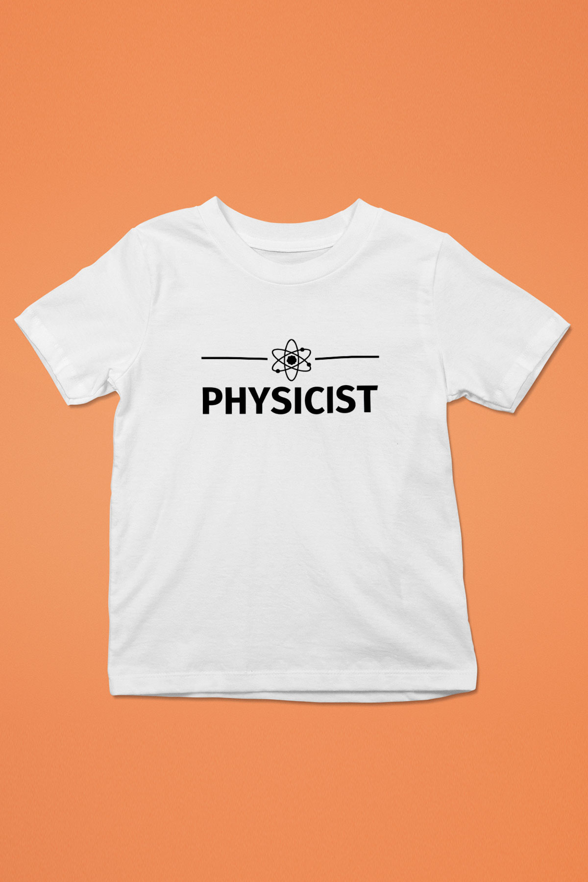 Fizikçi Baskılı Beyaz Unisex Çocuk Tişört