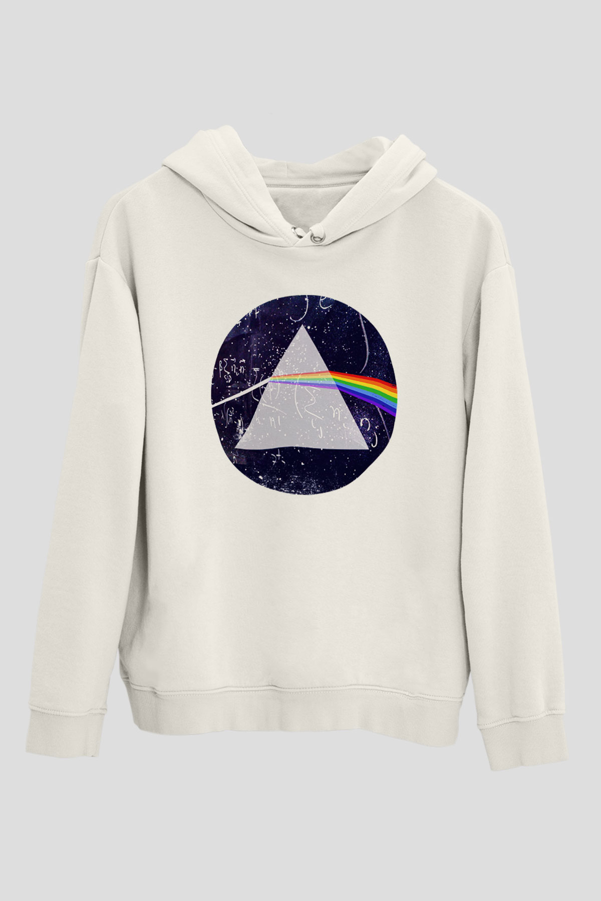 Fizikçi Beyaz Unisex Hoodie