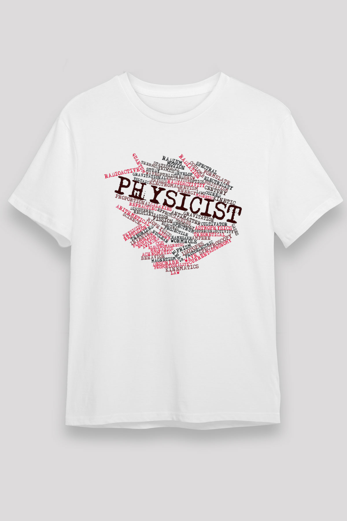 Fizikçi Beyaz Unisex Tişört T-Shirt - TişörtFabrikası