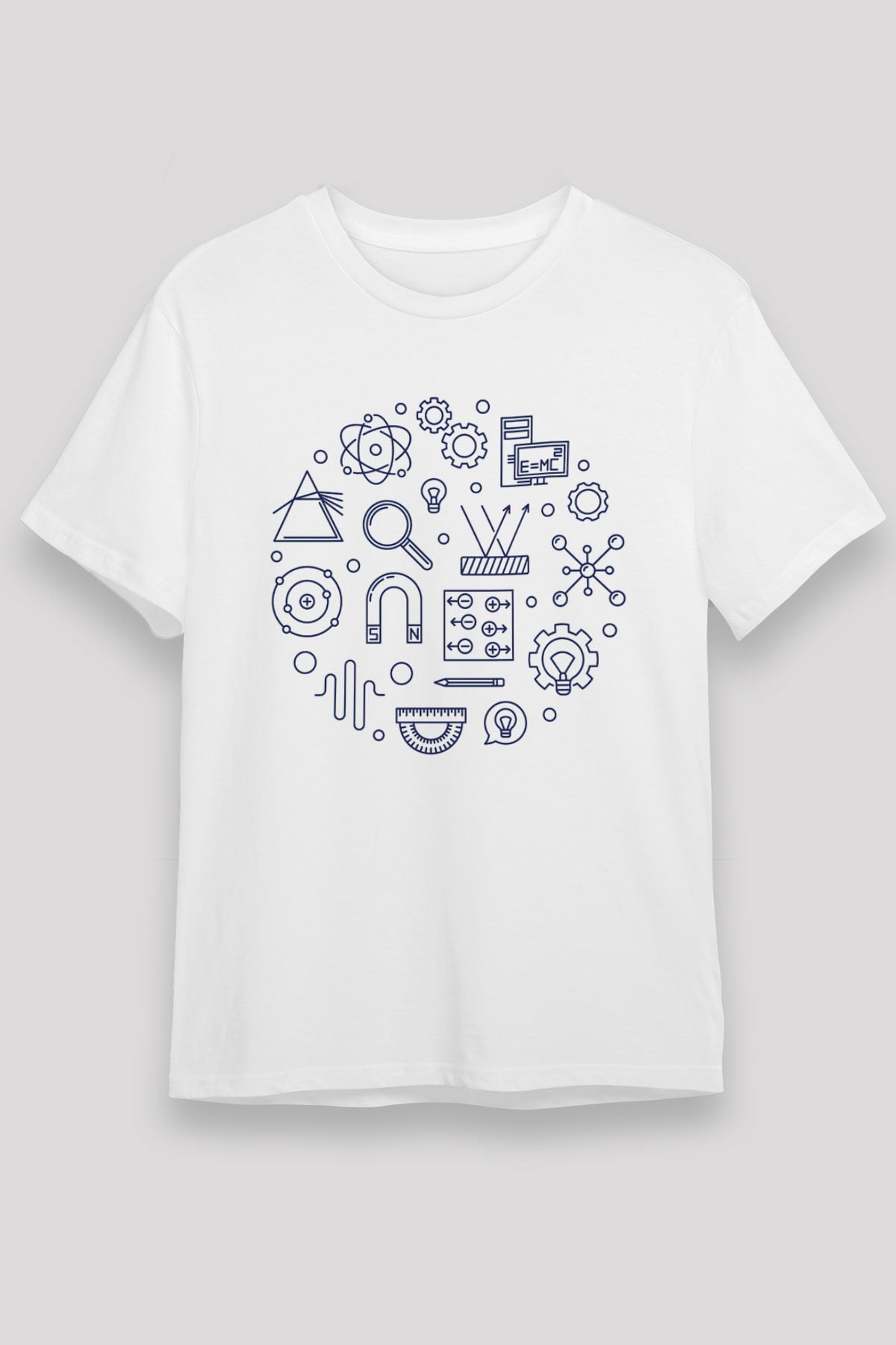 Fizikçi Beyaz Unisex Tişört T-Shirt - TişörtFabrikası