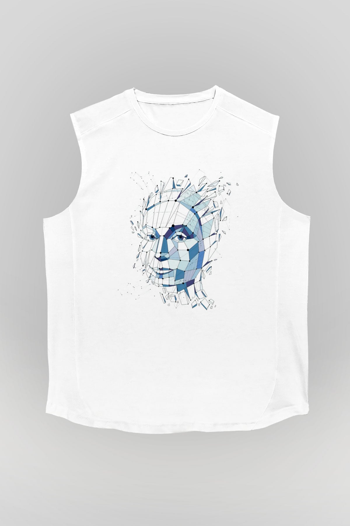 Fizyonomist Beyaz Unisex Kolsuz Tişört