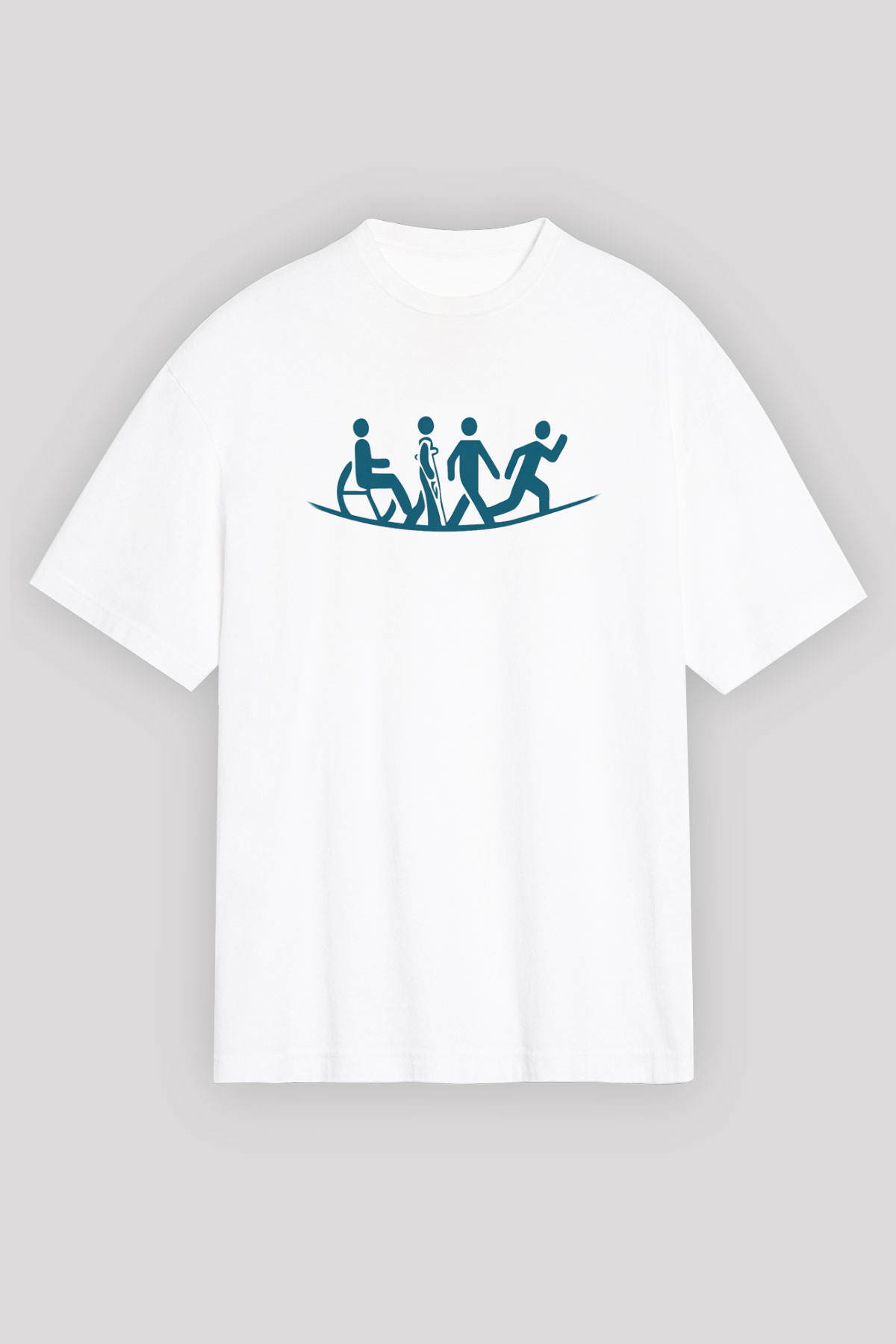 Fizyoterapist Beyaz Unisex Oversize Tişört T-Shirt