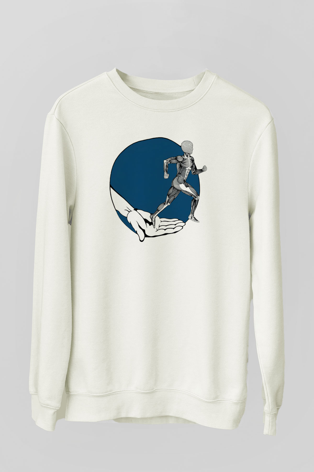 Fizyoterapist Beyaz Unisex Sweatshirt