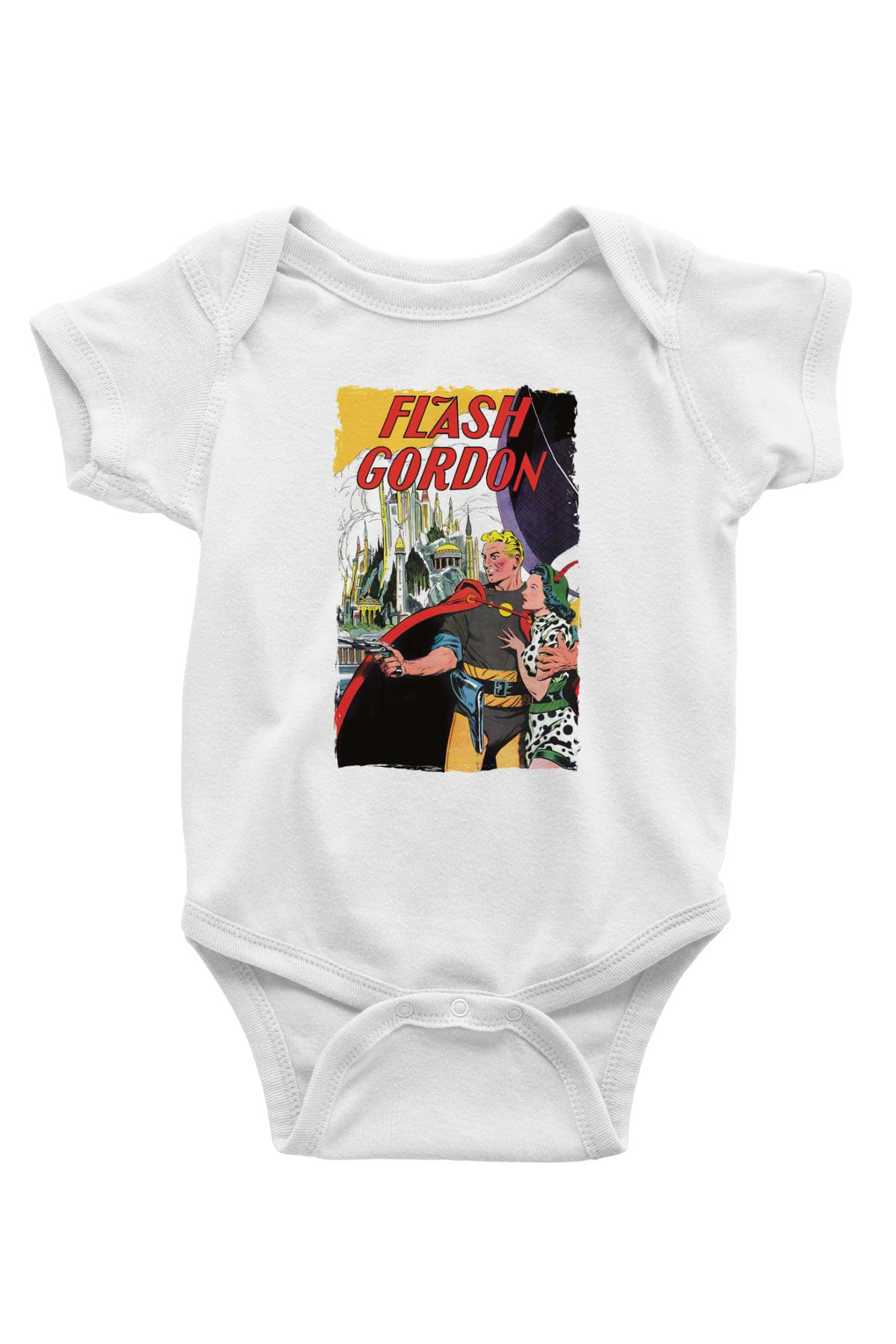 Flash Gordon Beyaz Bebek Body - Zıbın