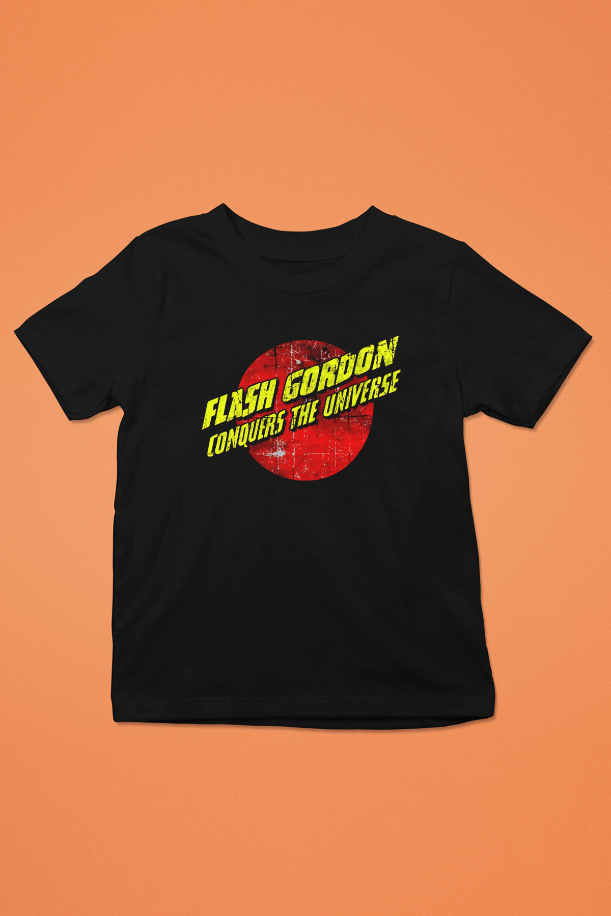 Flash Gordon Siyah Unisex  Çocuk Tişört