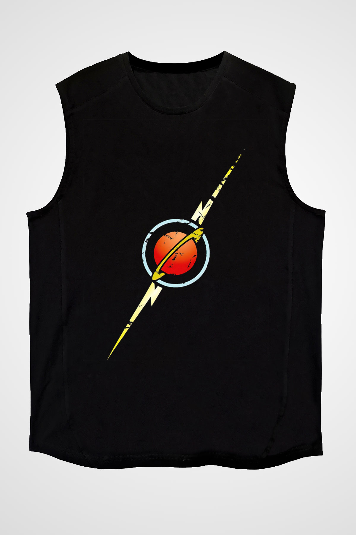 Flash Gordon Siyah Unisex  Kolsuz Tişört
