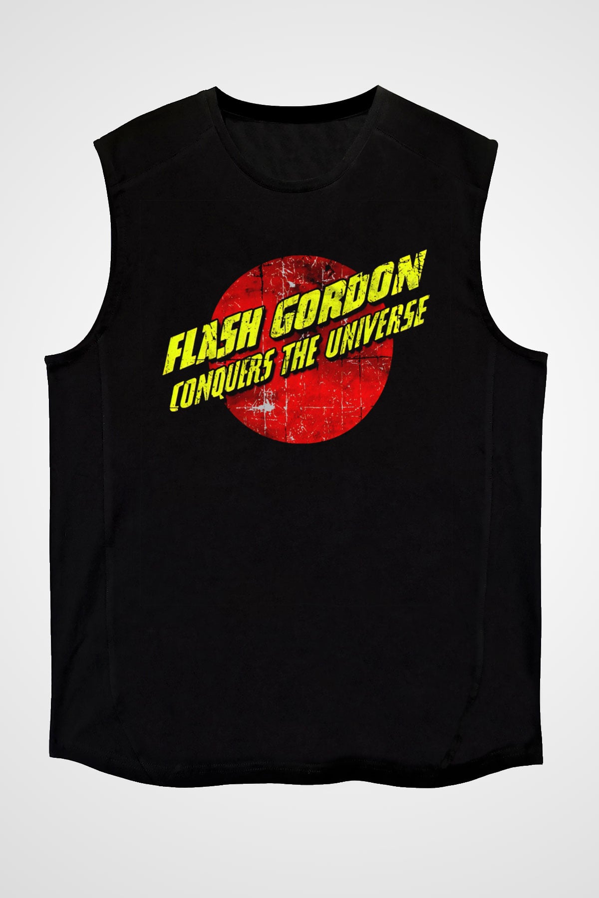 Flash Gordon Siyah Unisex  Kolsuz Tişört