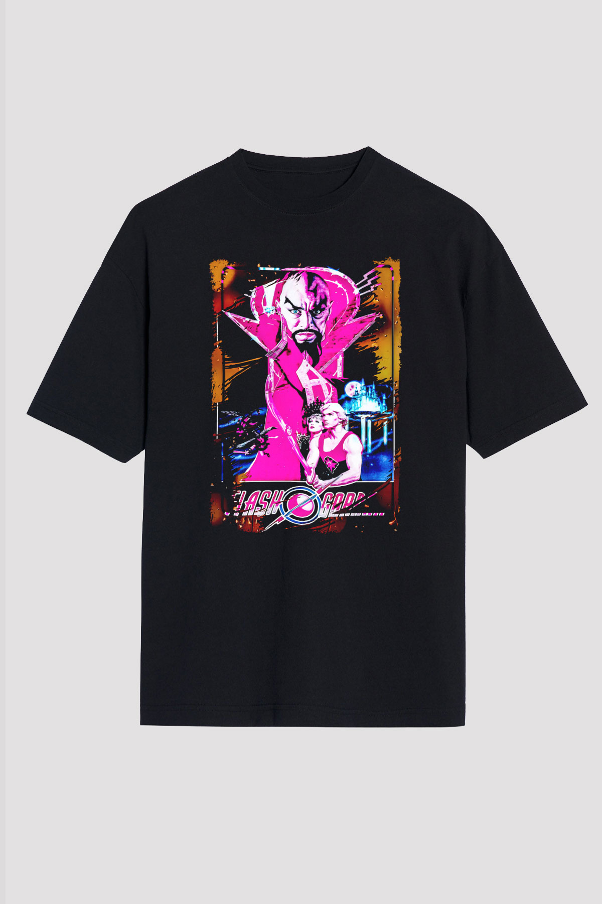 Flash Gordon Siyah Unisex Tişört