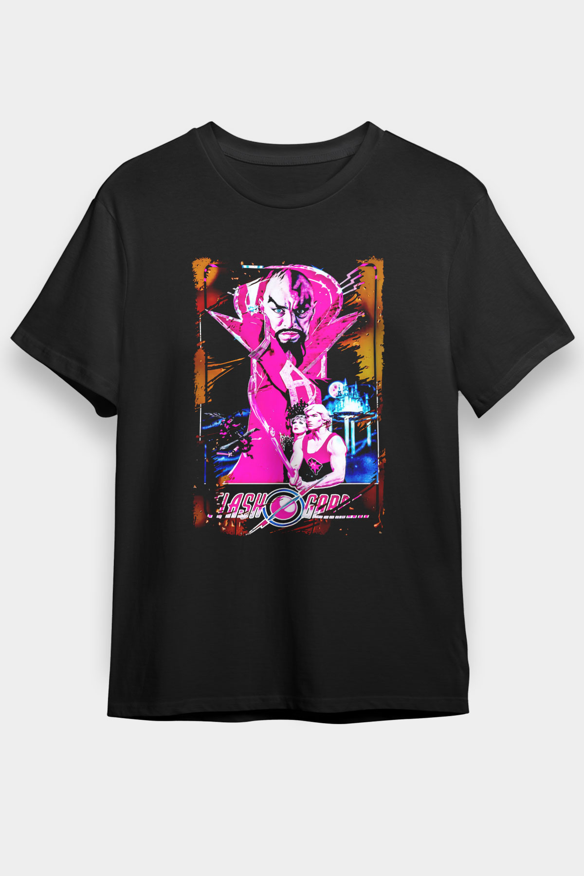 Flash Gordon Siyah Unisex Tişört