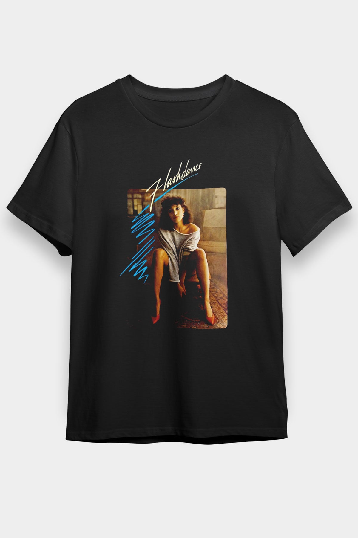 Flashdance Siyah Unisex Tişört