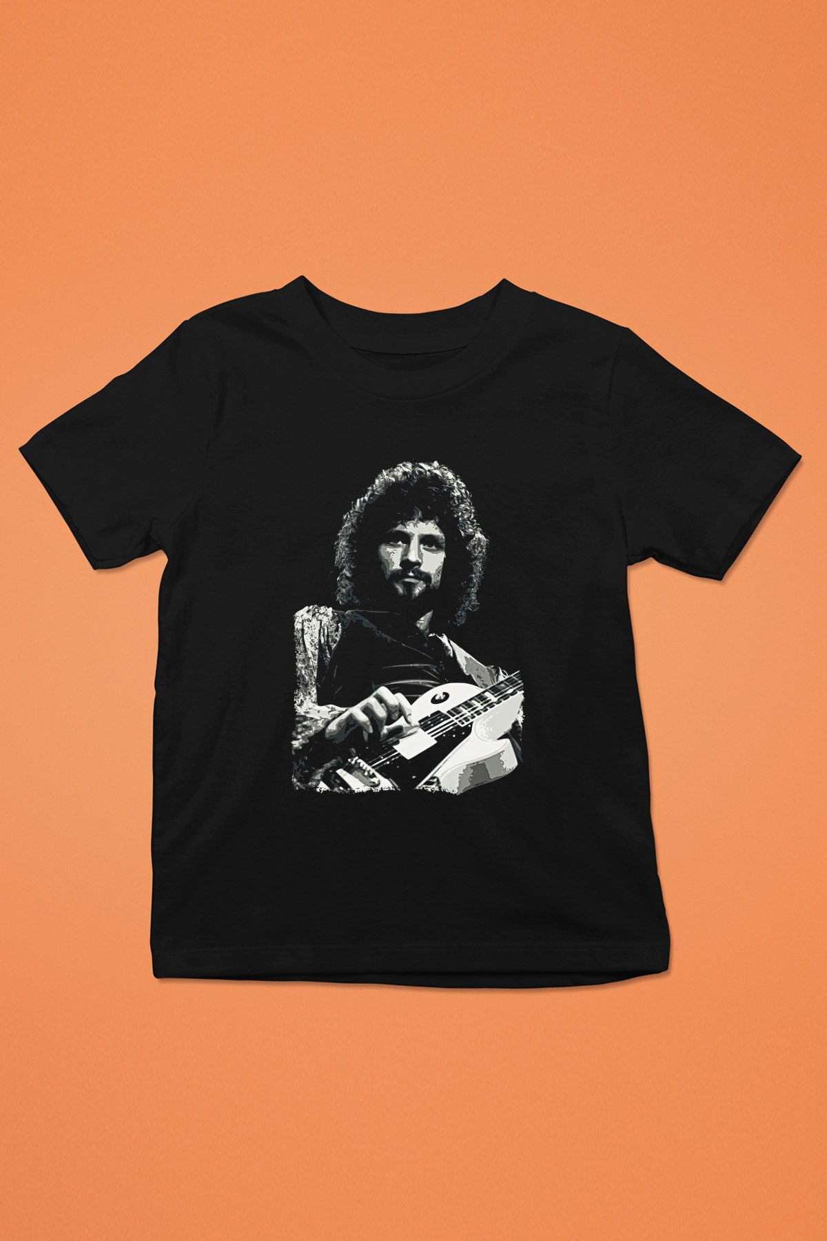 Fleetwod Mac Baskılı Unisex Siyah Çocuk Tişört - Tshirt