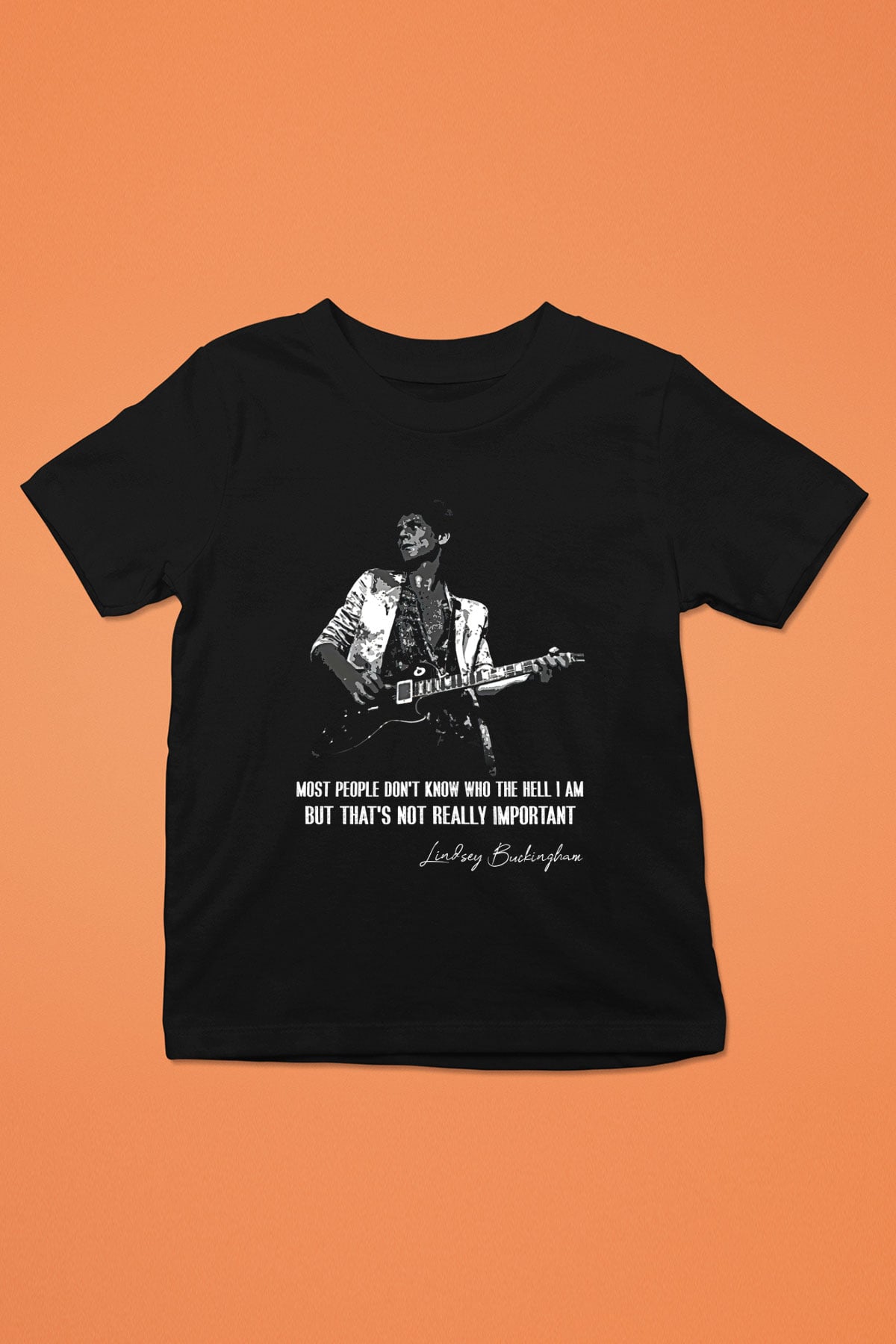 Fleetwod Mac Baskılı Unisex Siyah Çocuk Tişört - Tshirt