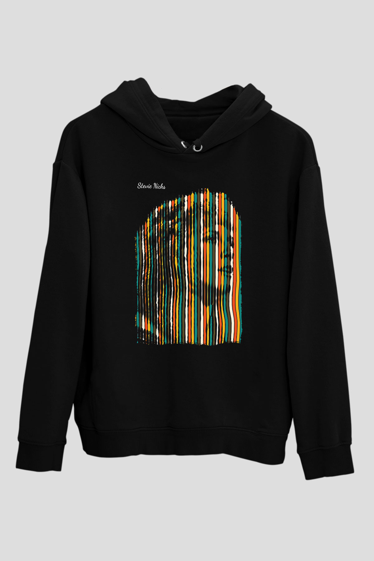 Fleetwod Mac Baskılı Unisex Siyah Kapüşonlu Sweatshirt