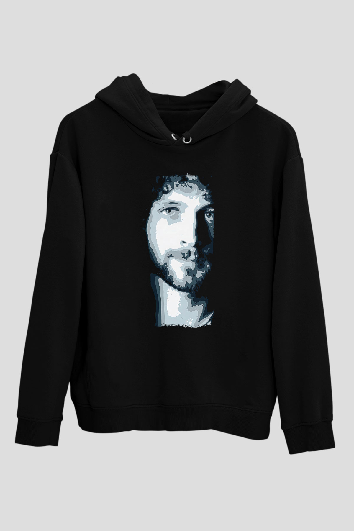 Fleetwod Mac Baskılı Unisex Siyah Kapüşonlu Sweatshirt