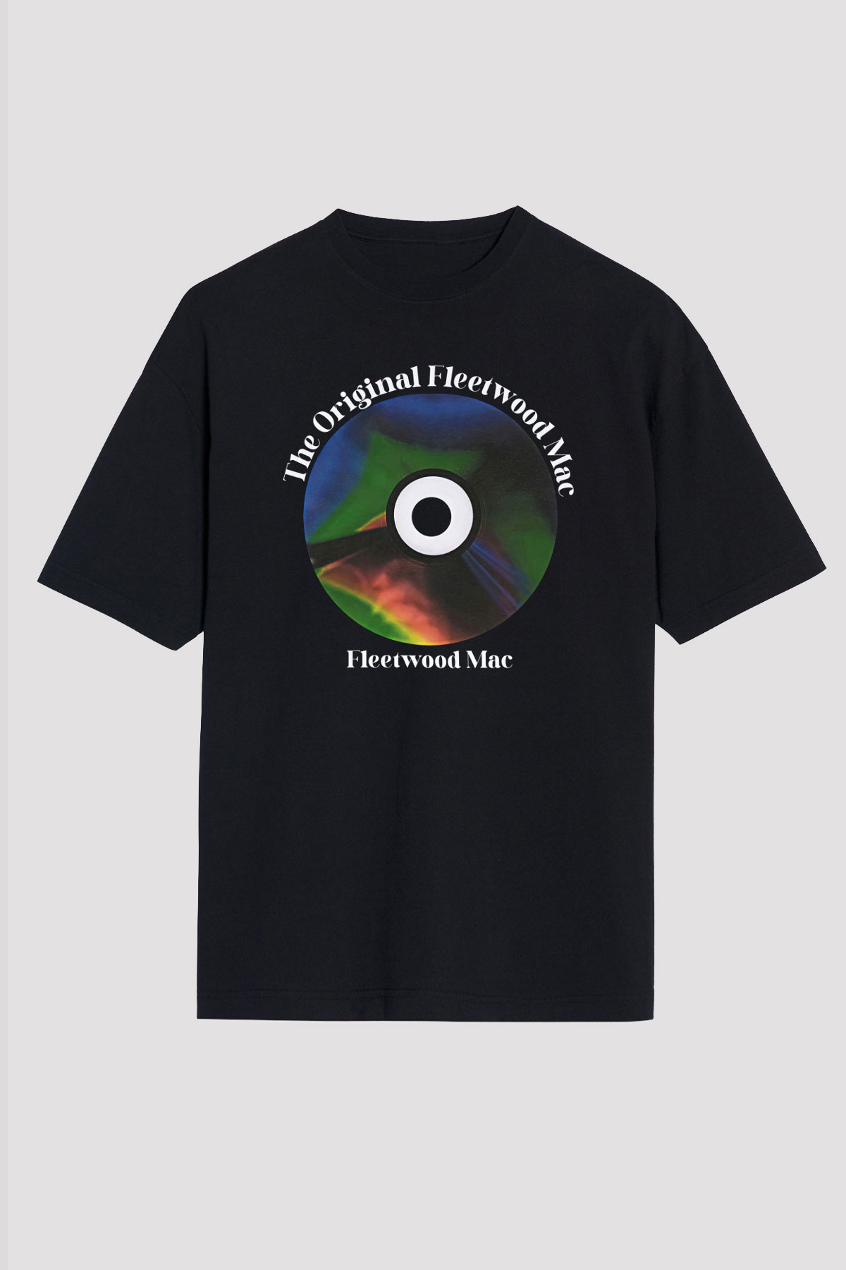 Fleetwod Mac Baskılı Unisex Siyah Oversize Tişört - Tshirt